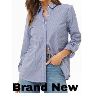 Brand New Striped Button Down Top